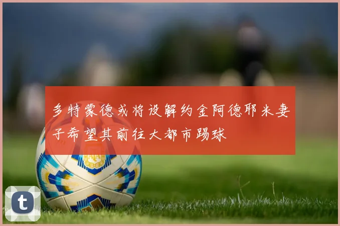 多特蒙德或将设解约金阿德耶米妻子希望其前往大都市踢球